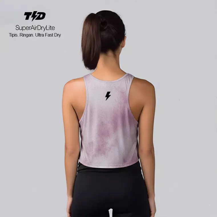TdActive Tank Top Running Kalcer "light pink grunge" Ringan - Tipis - Cepat Kering LSE62