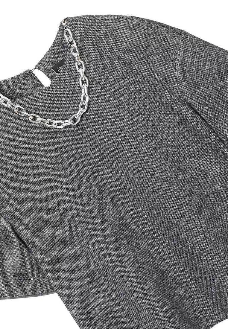 Oversize Grey Basic Top