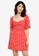 Abercrombie & Fitch red Smocked Waist Pami Short Dress 4B5F1AA6B5FC70GS_4
