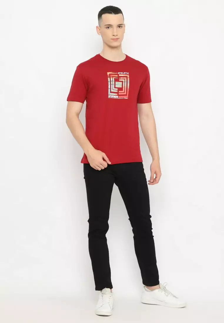 POLICE T-Shirt Cotton Combed Sablon Discharge Pria 2073180171