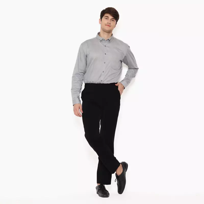 Lawell Celana Panjang Formal Pria Regular Fit – Jet Black – L.0-CFRG.-G101-PLN-R