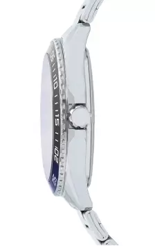 Jam Tangan Pria Alba Active AS9V57 AS9V57X1 Strap Stainless Steel Silver Color Men Black Dial Watch Original Garansi Resmi