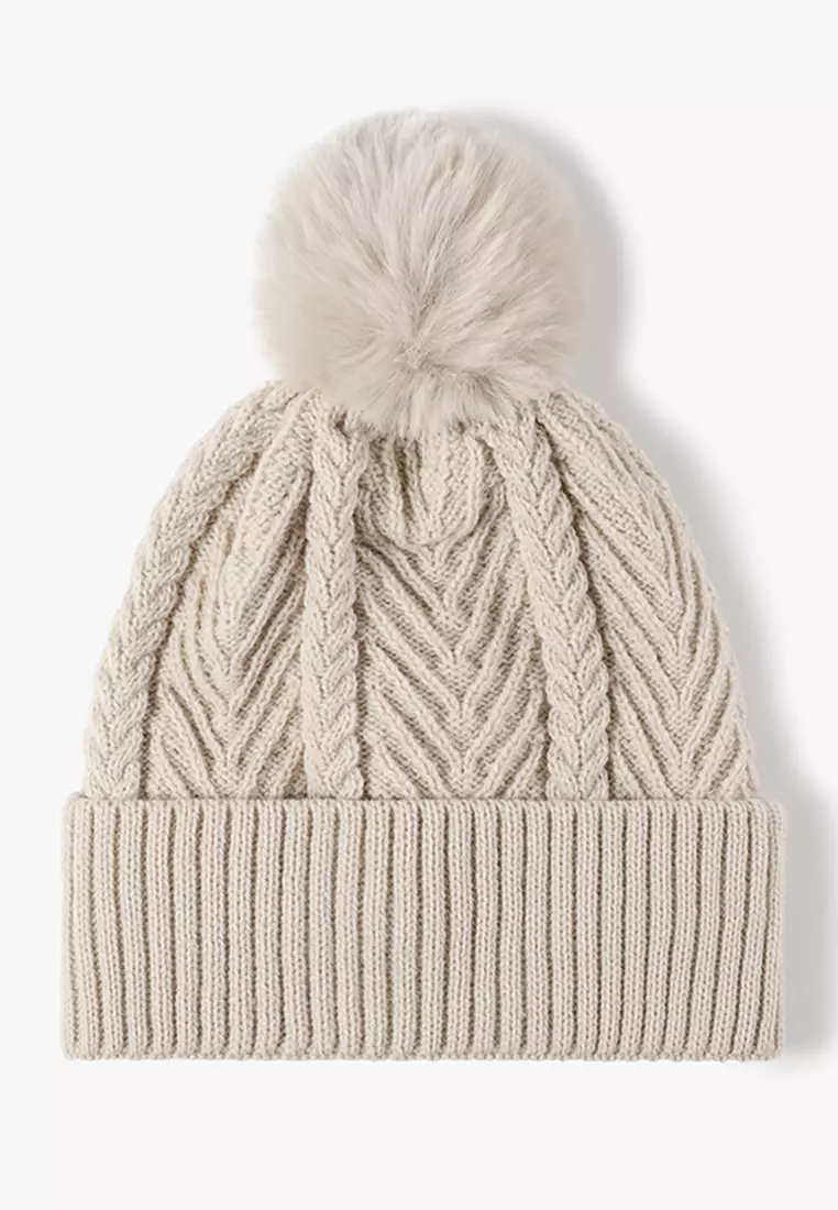 Extra Warm Inner Faux Woolen Knit Beanies JW MC-23B050