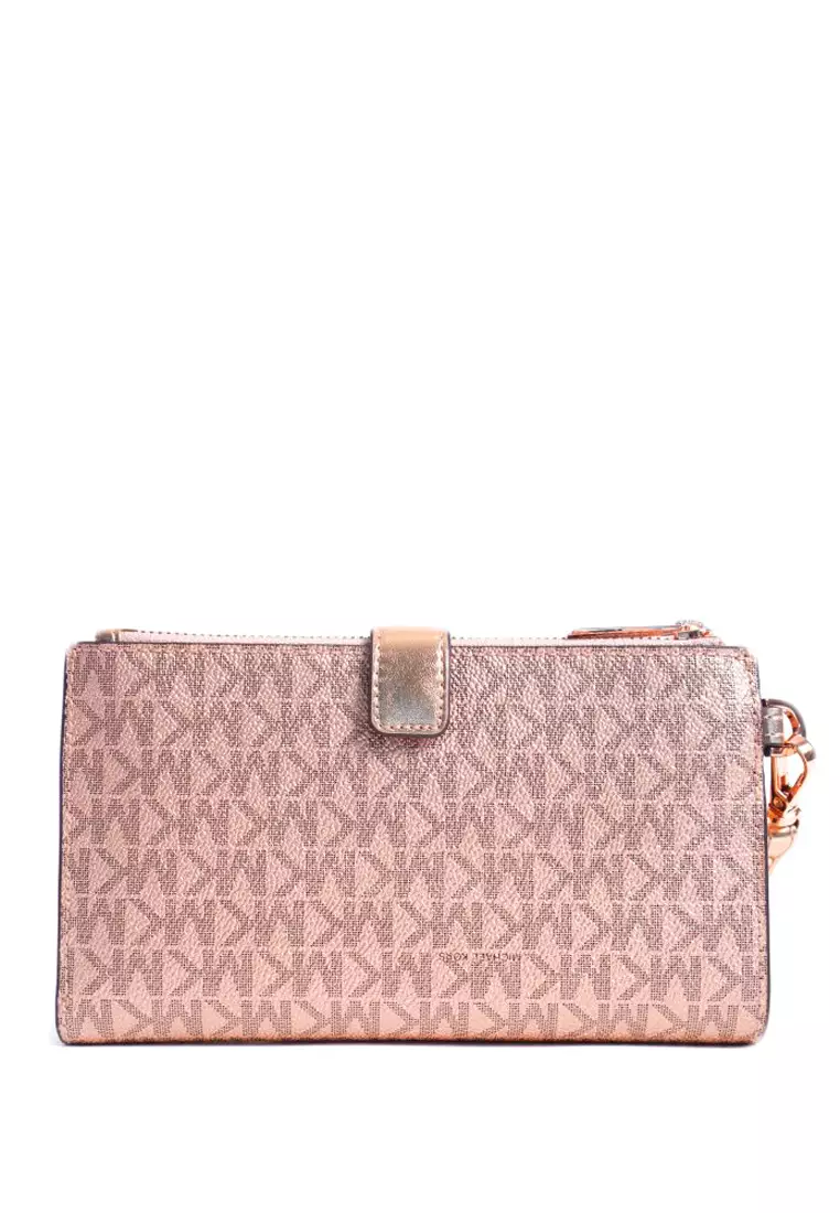 Michael kors rose gold wallet outlet