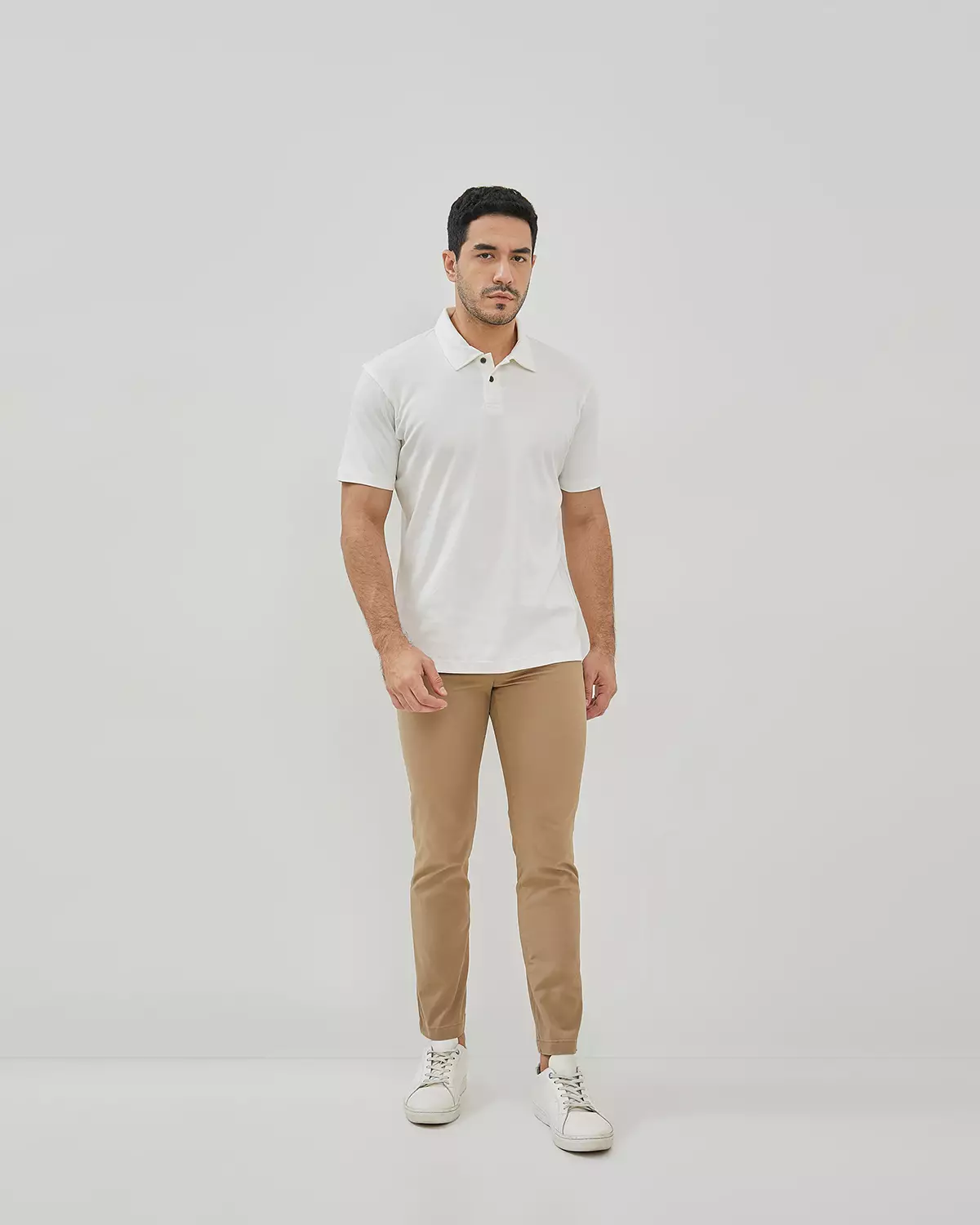 MEN'S WHITE POLO SHIRT