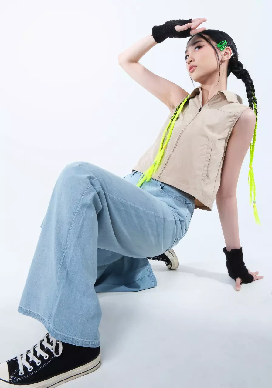 Celana Jeans Wanita Qiana Light Blue