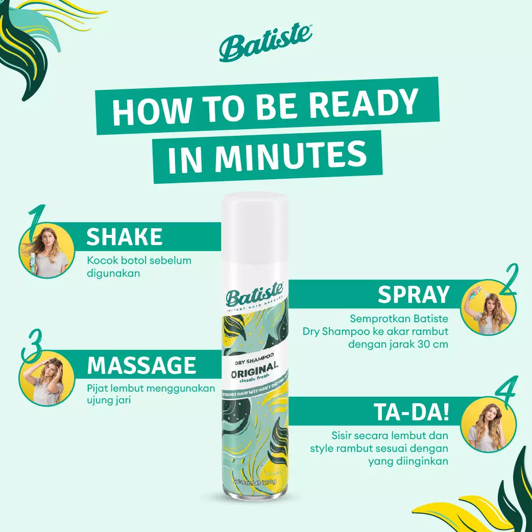 Batiste Clean Classic Original Dry Shampoo 200 ml