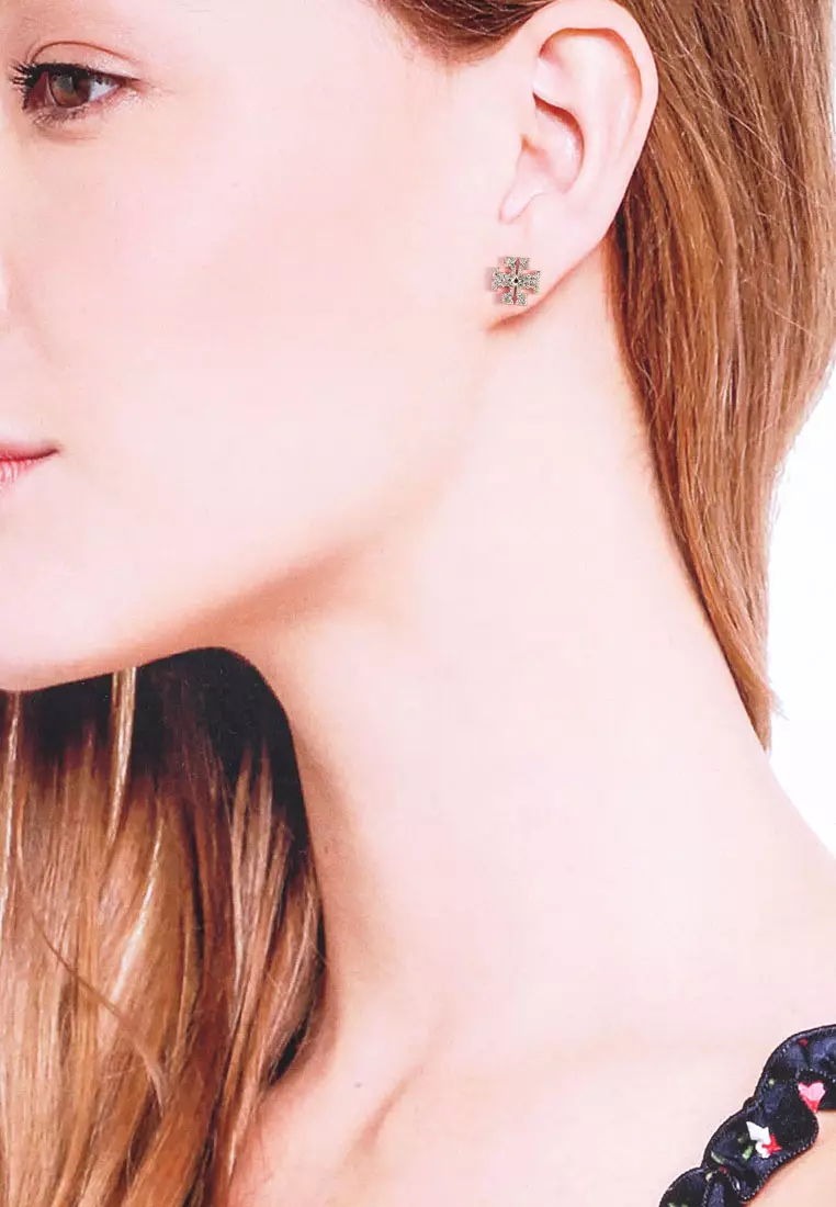Tory burch logo stud earrings sales