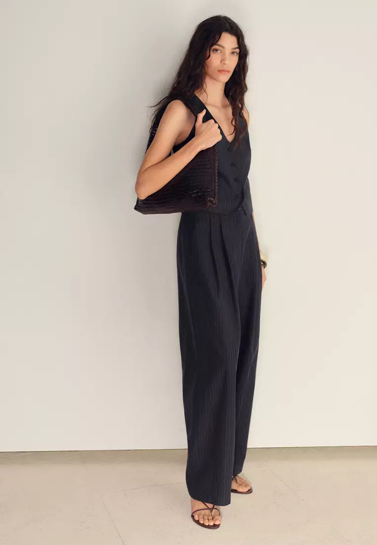 Straight-Fit Suit Trousers