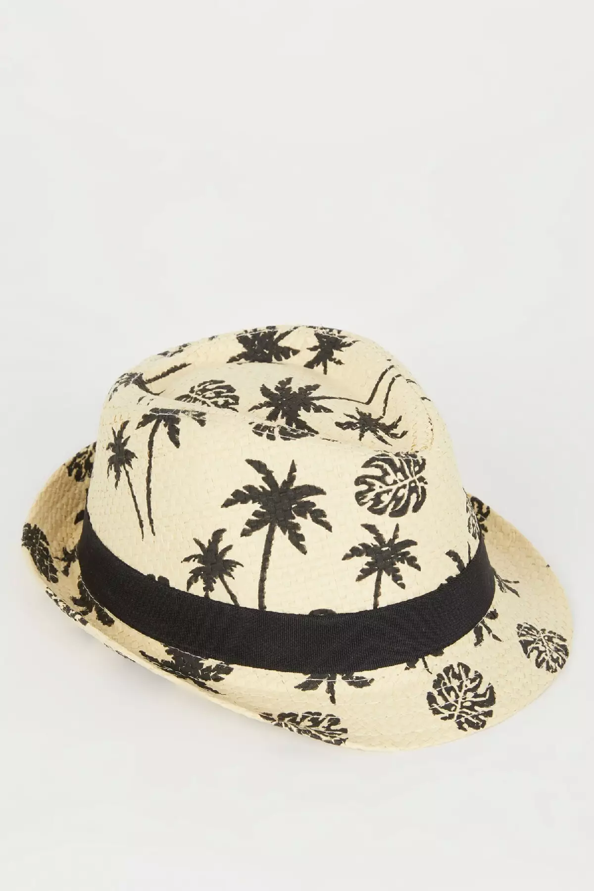 Boy's Patterned Straw Hat - B7888A824SM