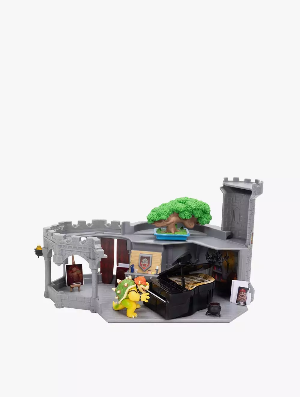 The Super Mario Galaxy Movie – Deluxe Bowser Castle Playset with 1.5” Bowser Figure, Piano, Bonsai T - SM8432254