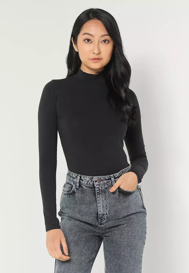 Buy Hollister Mock Neck Top 2024 Online ZALORA Philippines