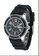 EGLANTINE 銀色 EGLANTINE® Vanessa 女士精鋼石英手錶黑色錶盤，黑色橡膠錶帶 BDE55ACB148456GS_1