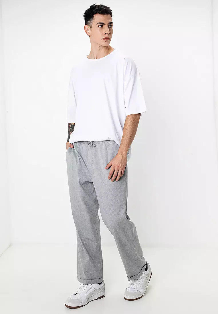Formal Loose Drawstring Pants