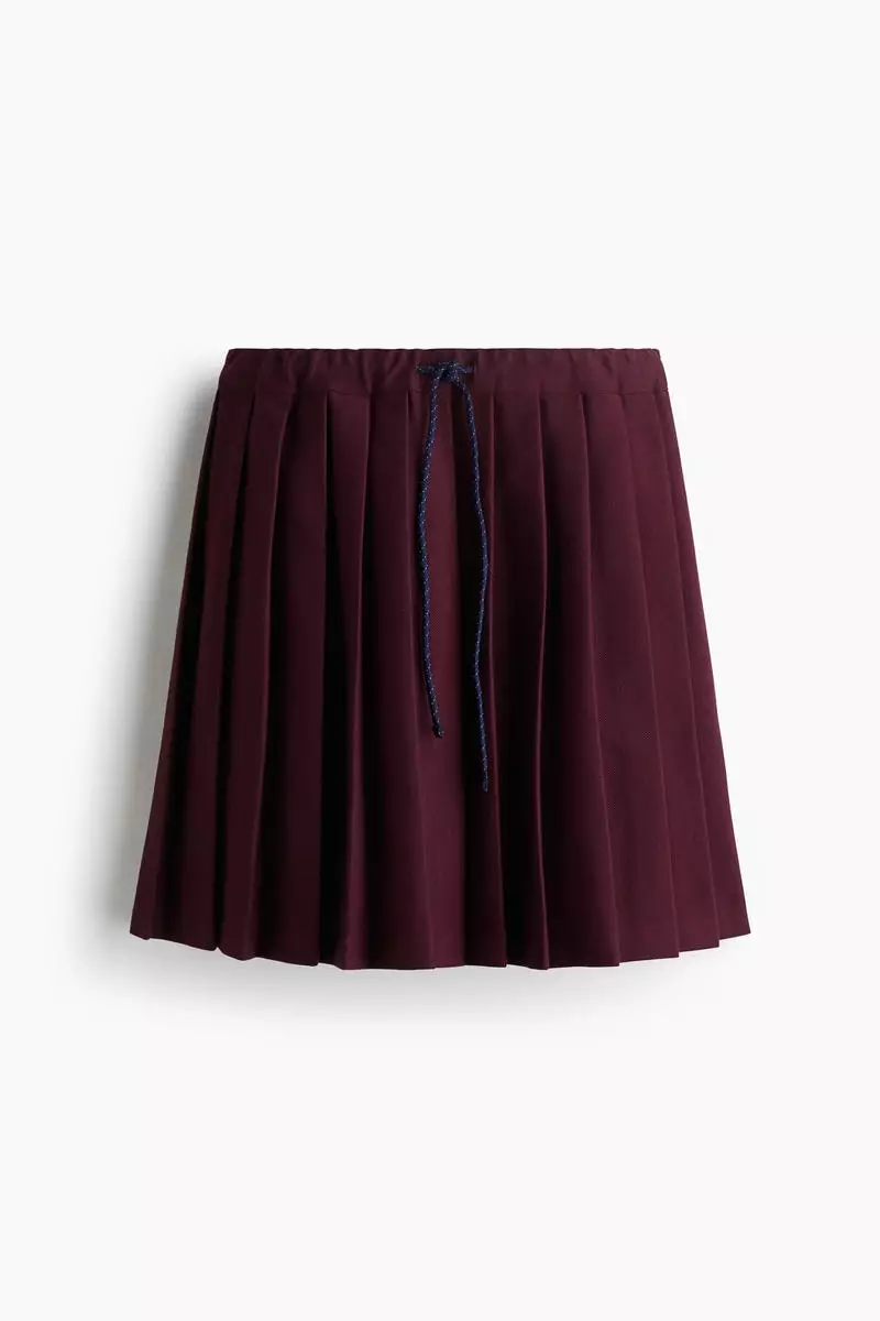 Pleated mini skirt