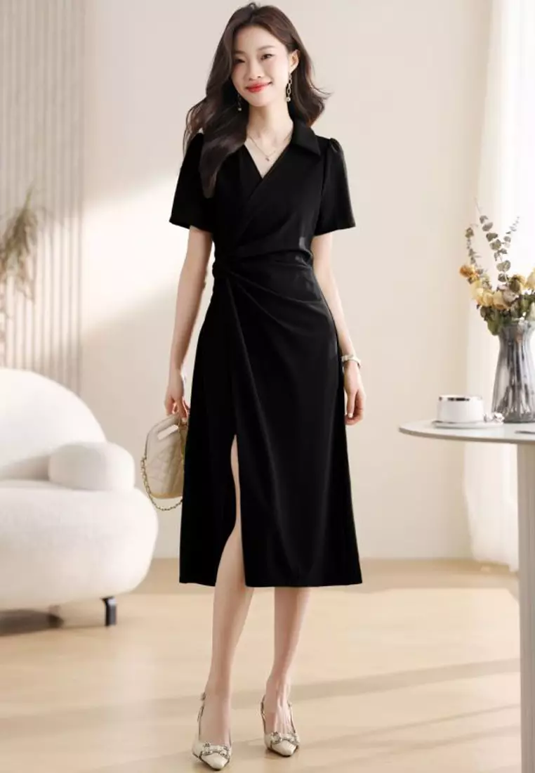 Buy Halo V Neck Slim Dress Online | ZALORA Malaysia
