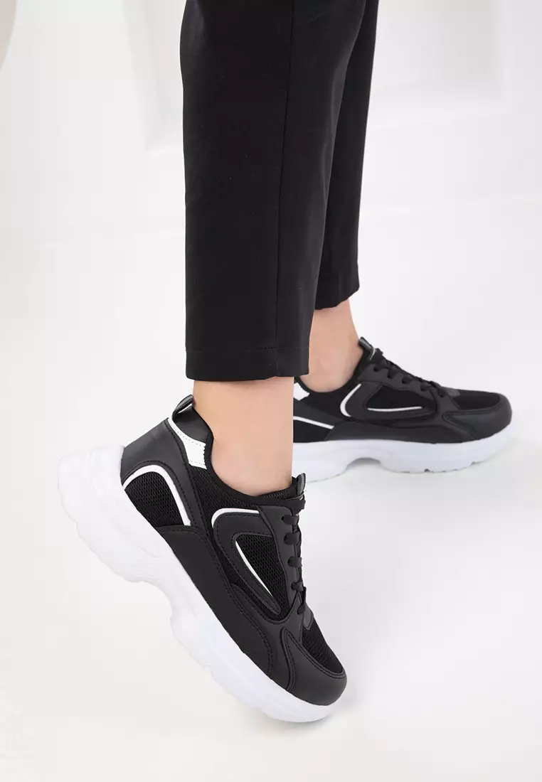 Black-White Women's Sneaker 20413