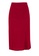 ZALORA BASICS red Front Split Skirt D48A7AABA8C7F9GS_5