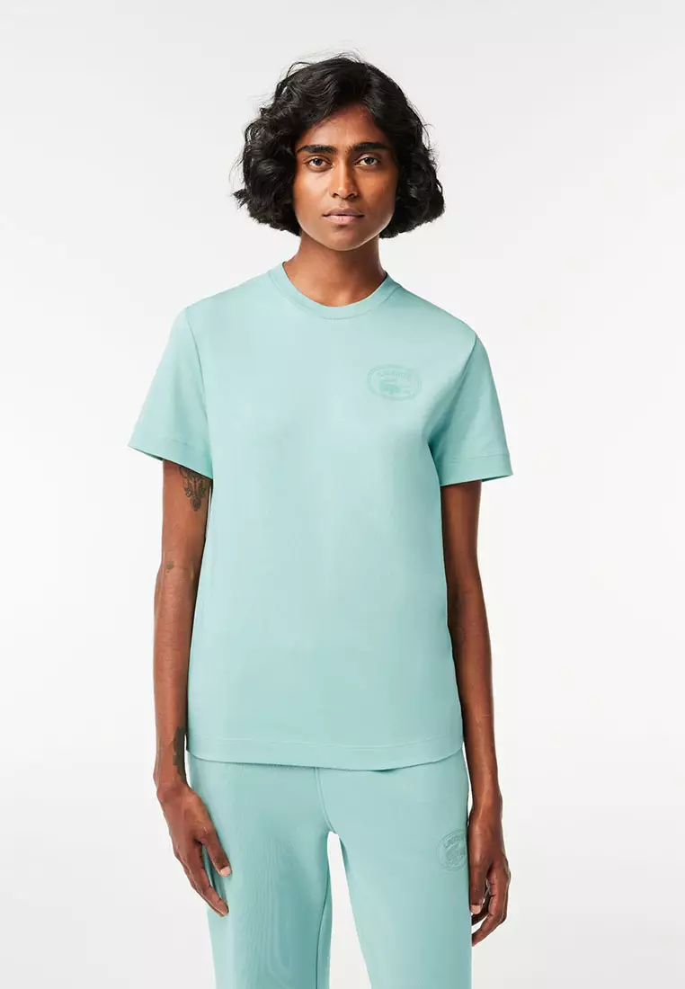 Turquoise lacoste hot sale t shirt