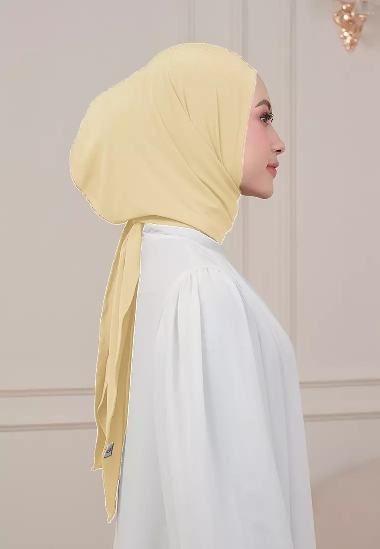 HIJAB INSTAN QIARA - SOFT YELLOW