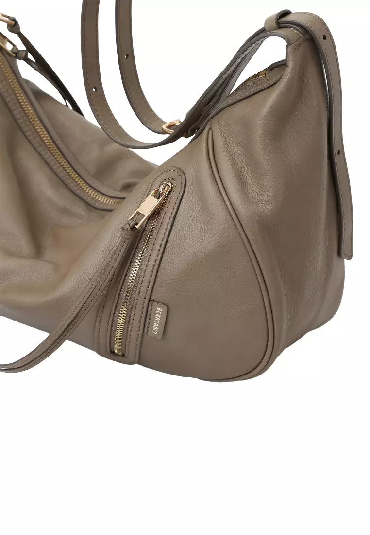 Ursula V11 2-Way Drape Hobo / Crossbody Bag - Olive