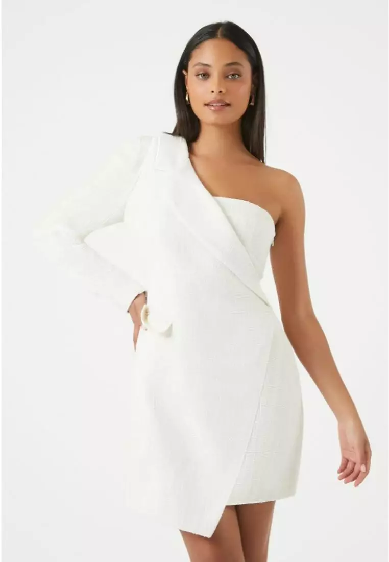 Forever 21 white dress with flowers sale