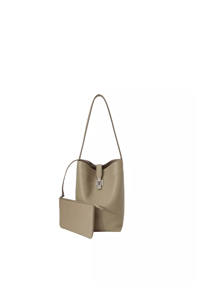 ZANA Shoulder Bag - Grey Khaki