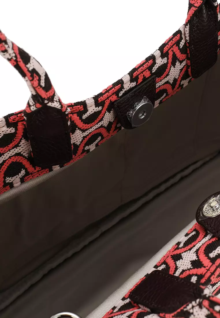 Coccinelle monogram-jacquard bag strap