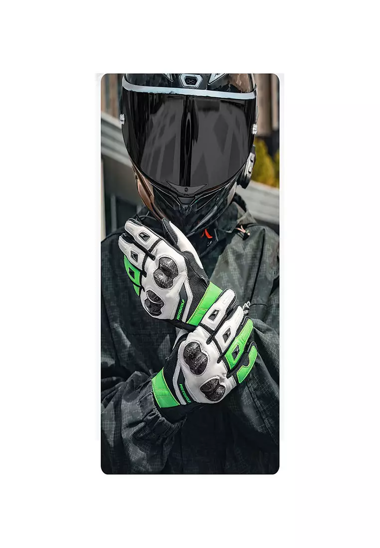 Motowolf MDL0346 Full Gloves- Black/Red