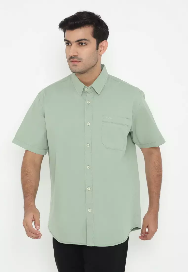 POLICE Kemeja Polos Cotton Regular Fit Pria