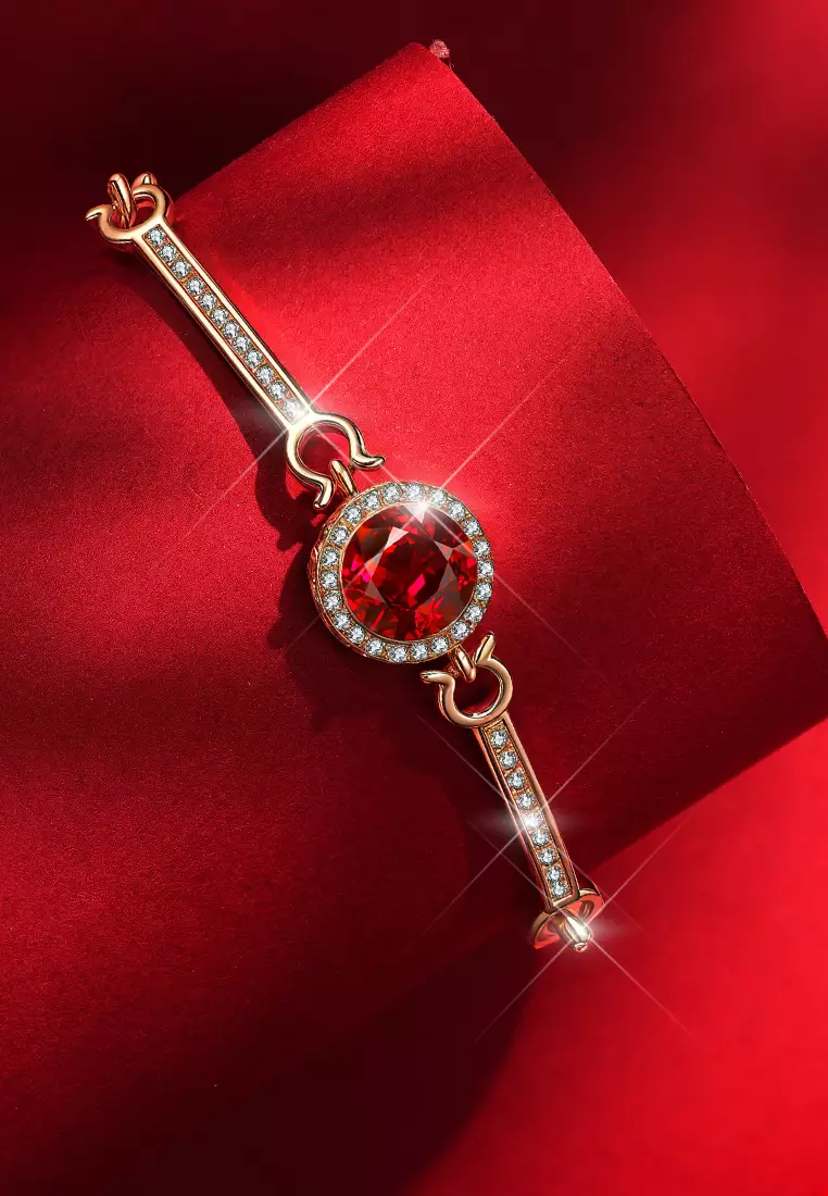 Gelang Wanita Titanium Original Fashion Korea Zirkon 5A Perhiasan Cewek Bracelets