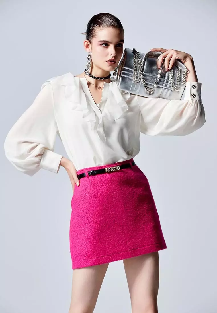 Fushia Pink Mini Skirt