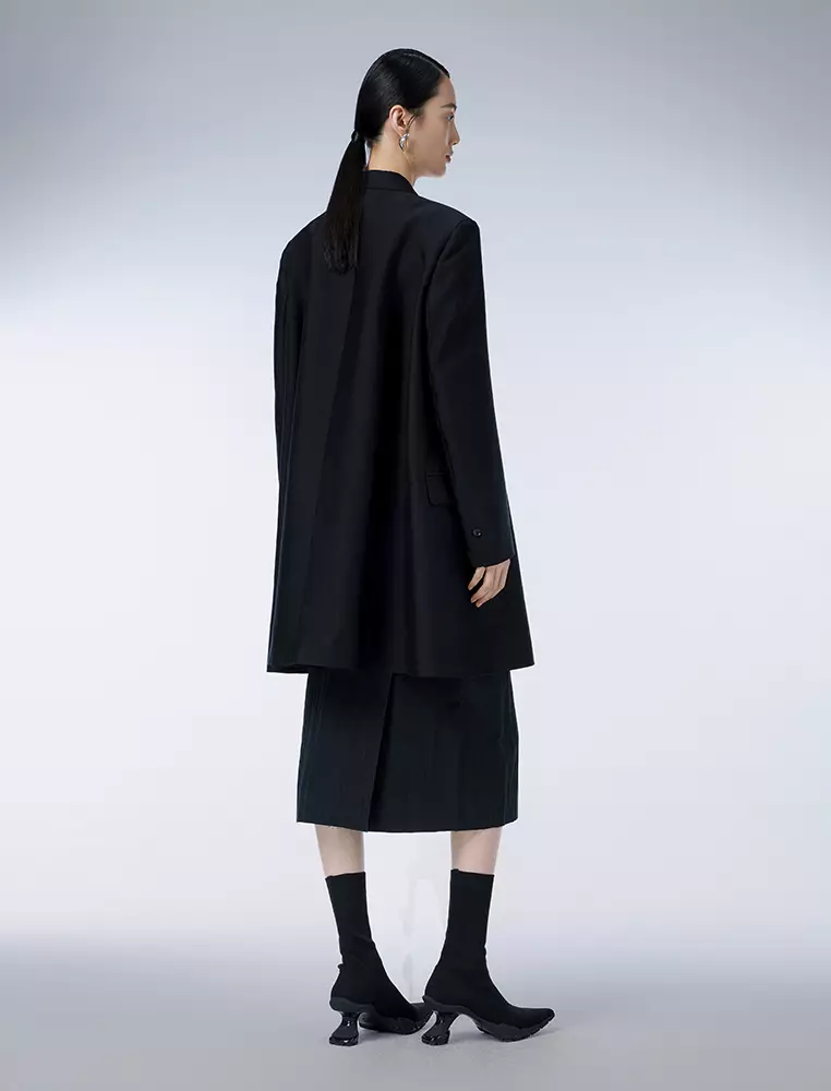 宽松通勤中长款风衣