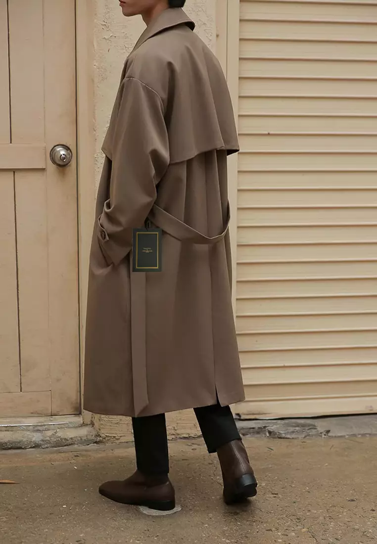 Thin Double Breasted Trench Coat MYQ8350