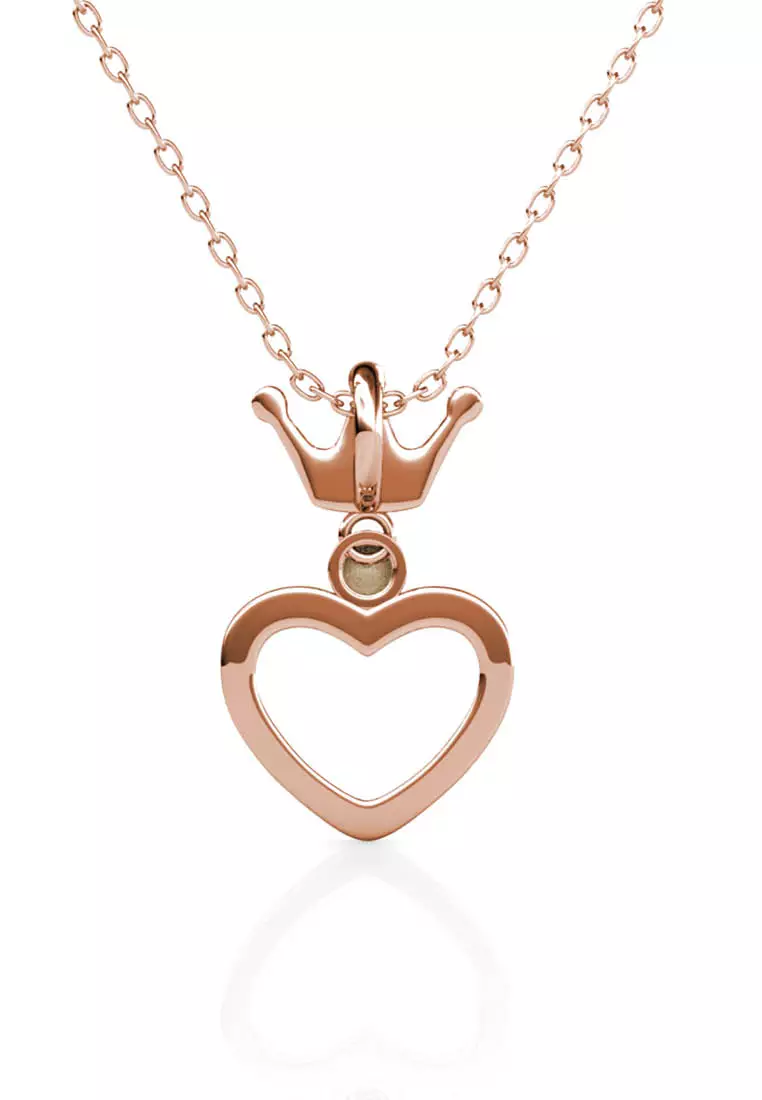 Princess Crown Pendant RG - Kalung Crystal Premium by Her Jewellery