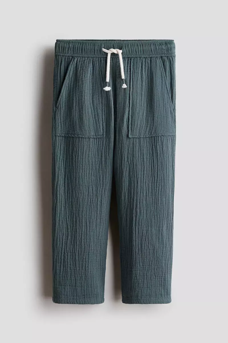 Muslin drawstring trousers