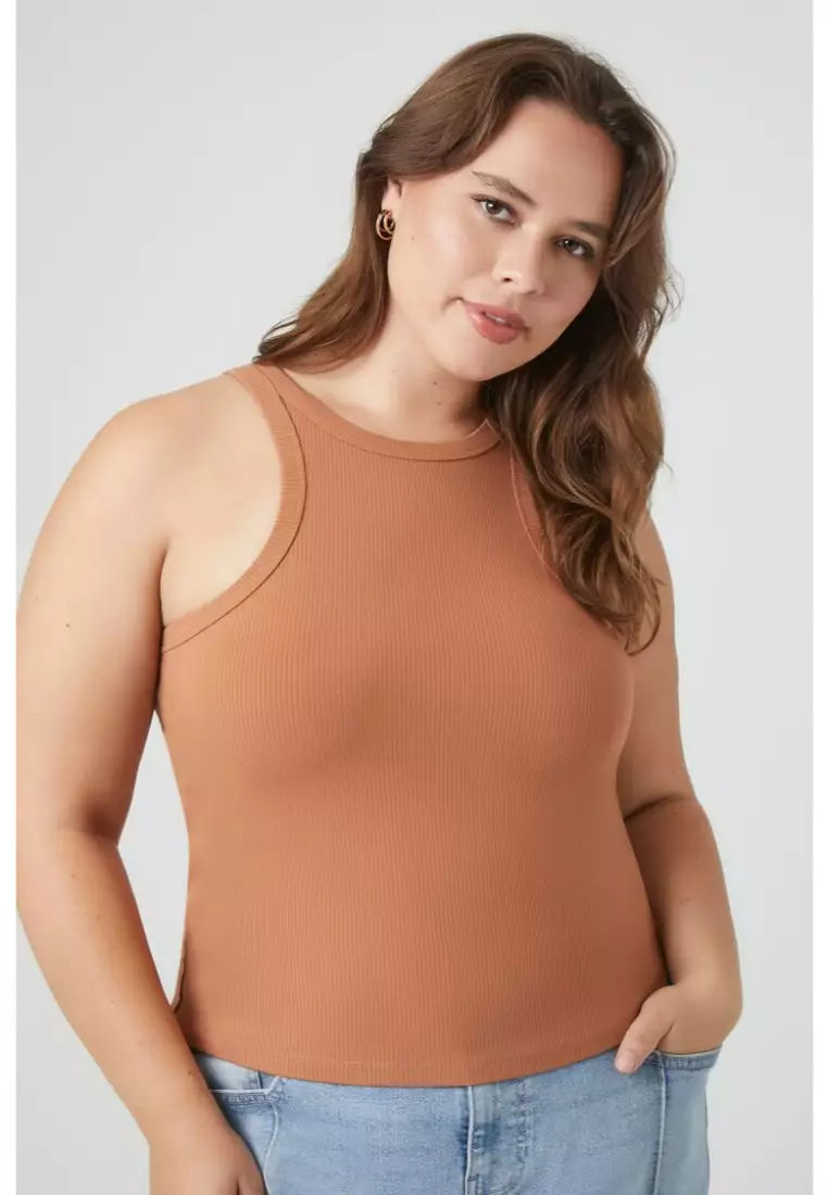 Plus size racerback tank tops clearance