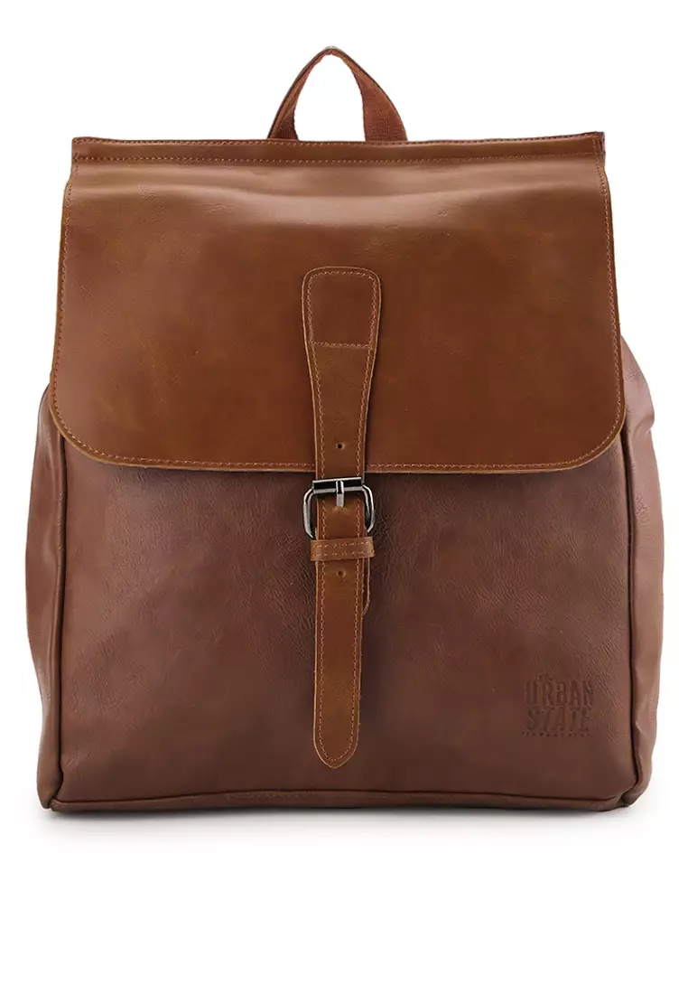 Distressed Leather Hunter Backpack