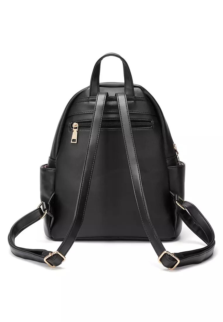 GYKACO Tas Ransel Wanita - ISSY Black - Fashion Backpack (IMPORT)