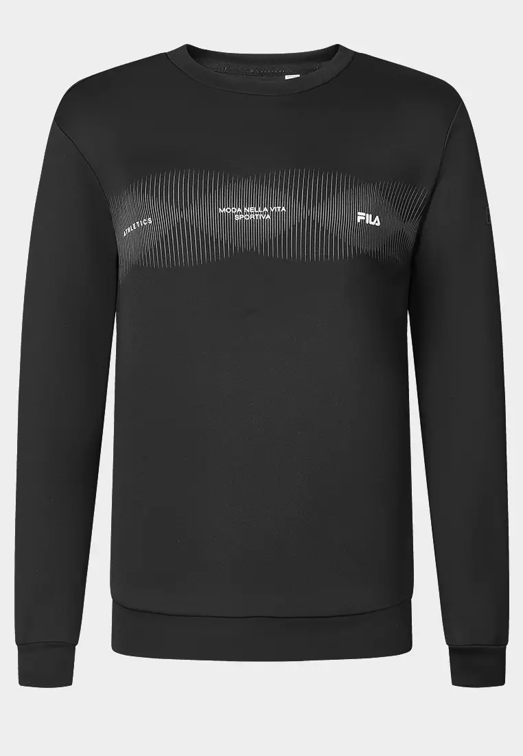 Buy FILA FILA CORE BLACK ATHLETICS FITNESS Men's Pullover Sweater