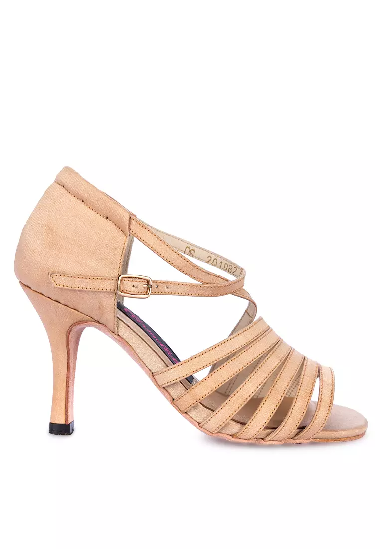 Discount on Carmelletes  shoes - SKU: Satin Strappy Heels Dancing Shoes