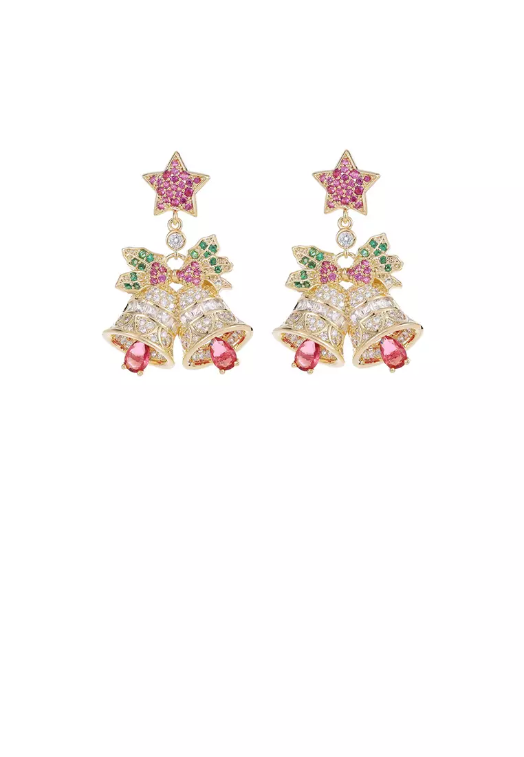Christmas cheap bell earrings