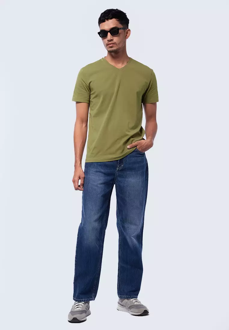 Basic V-Neck Short Sleeve T-Shirt