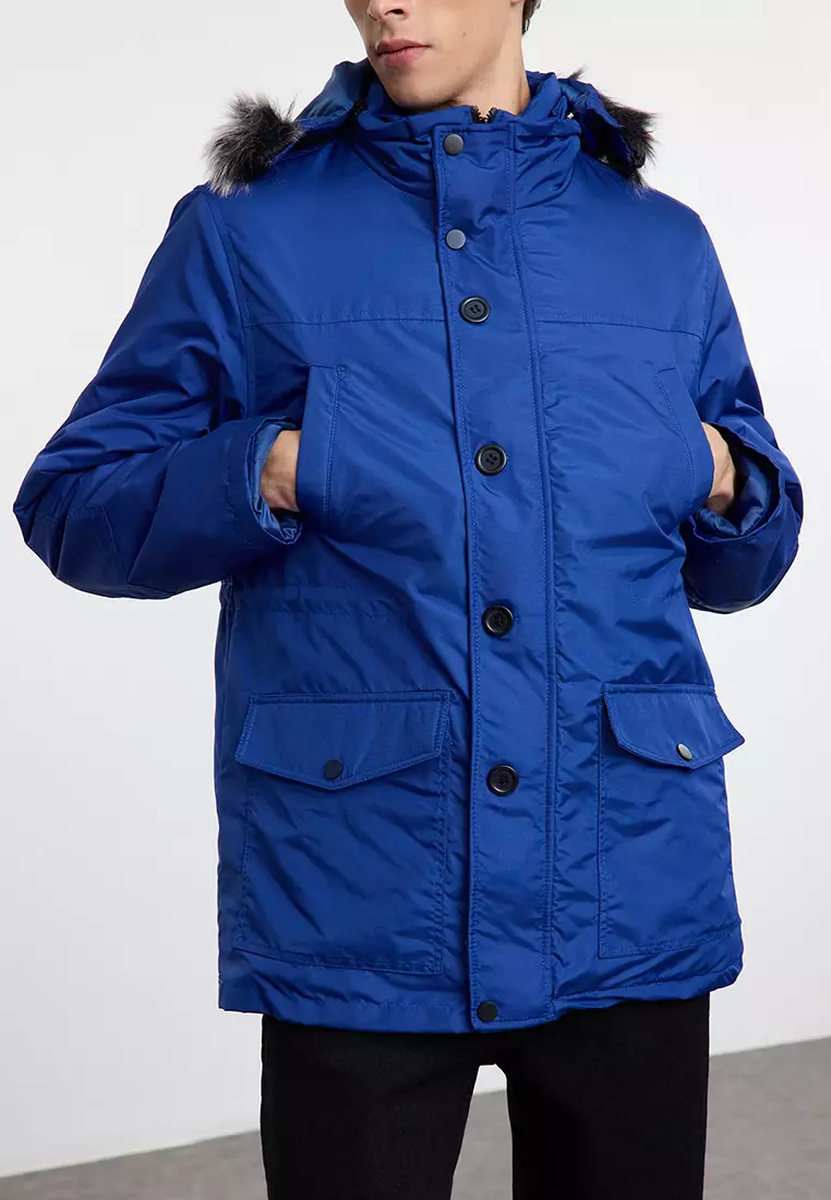 Saks Regular Fit Winter Parka Windbreaker Jacket TMNAW25MO00023