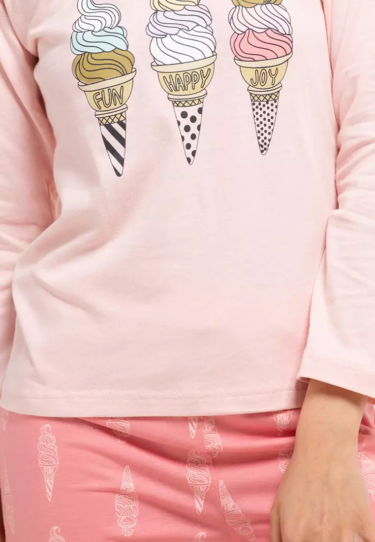 Pyjama Pijama Long Sleeve Long Pants Sleepwear