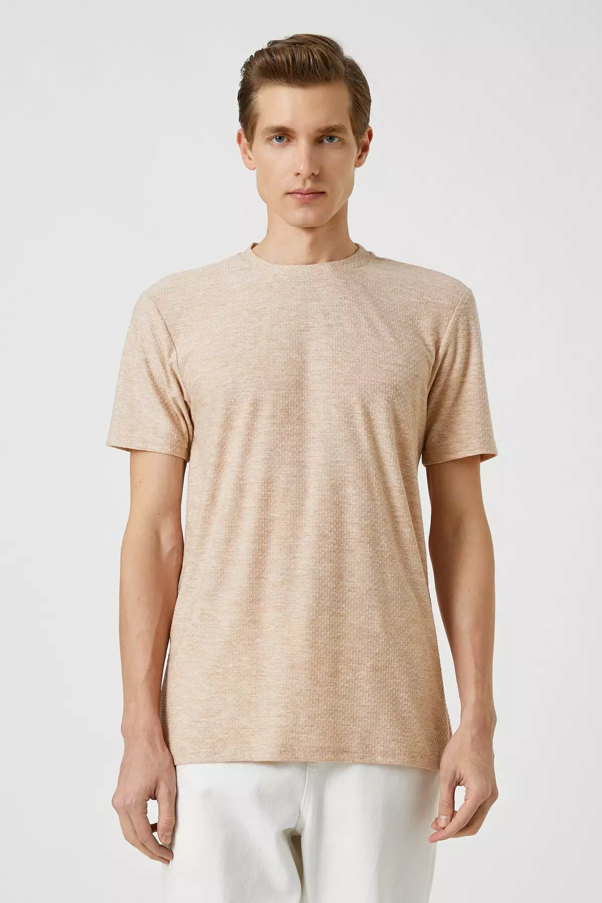 Beige Linen T-shirt