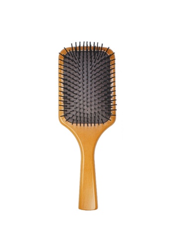 Kings Collection brown Beech Air Cushion Scalp Massage Comb 2A255BE8C749CCGS_1