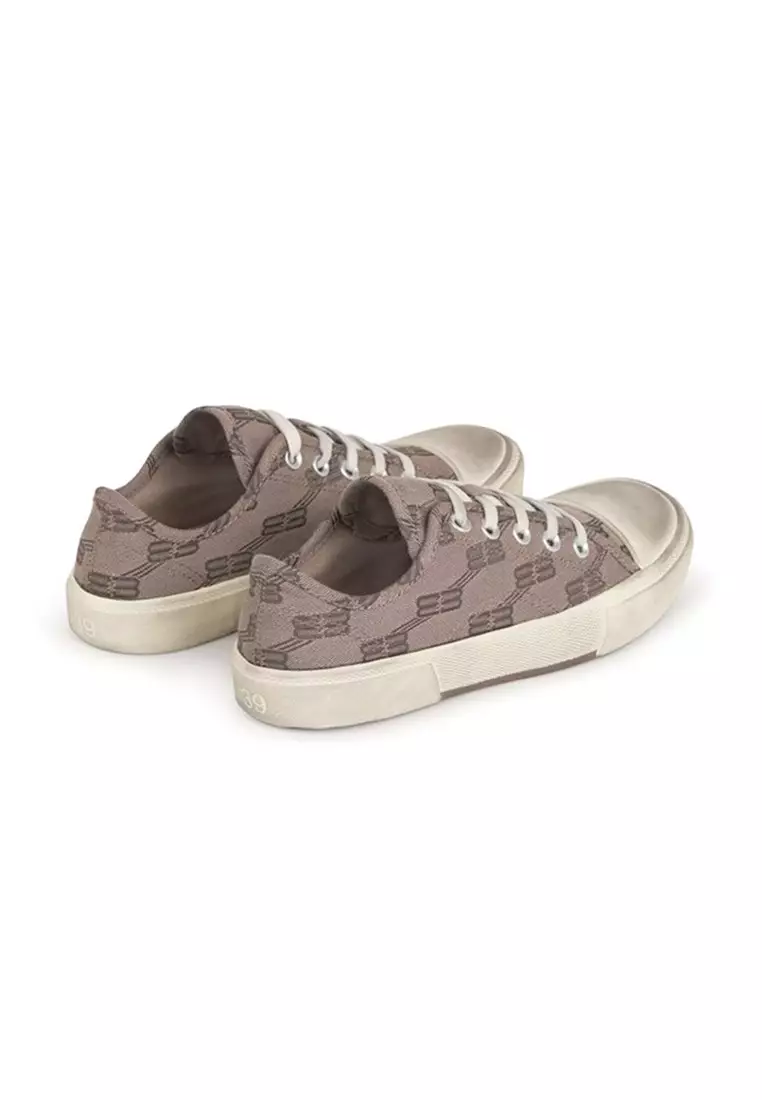 Pairs Low Top Trainers BB Monogram Women's Sneakers in Beige