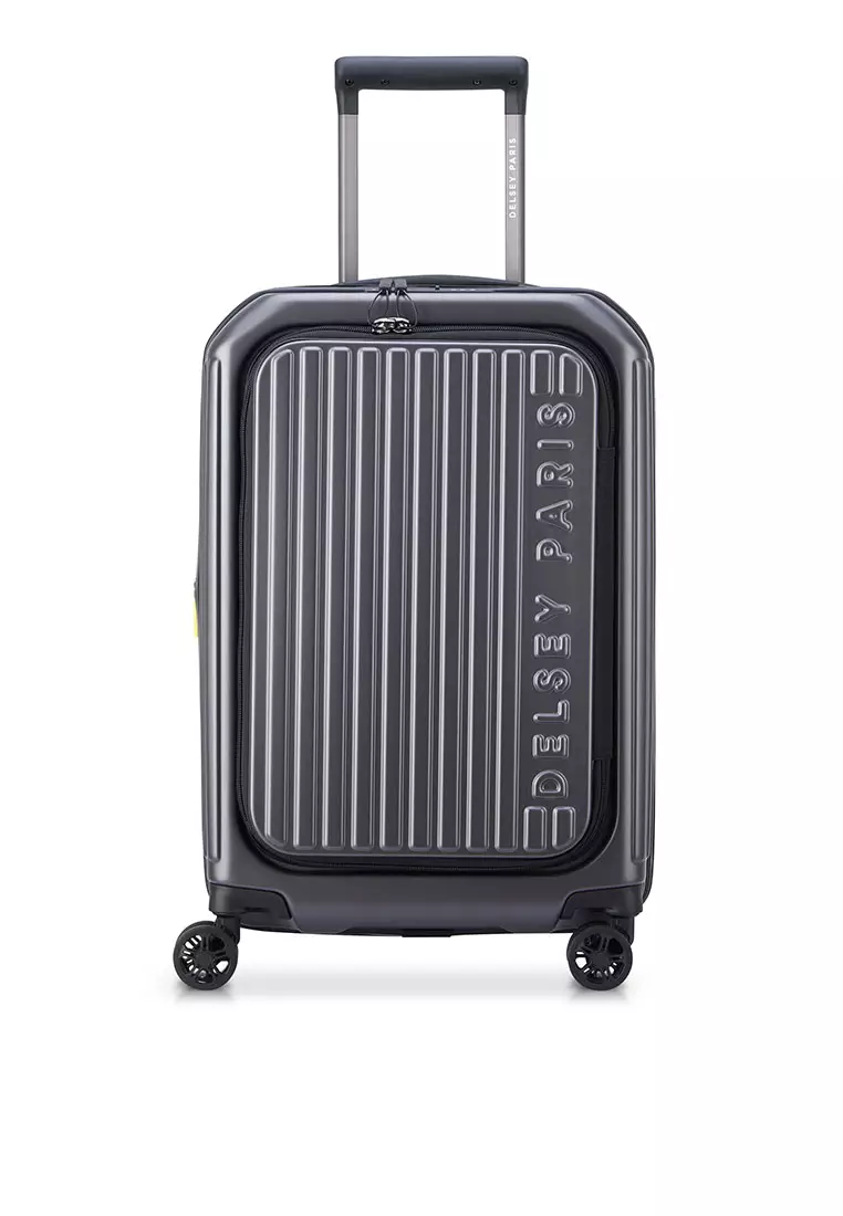 Buy Delsey Securitime Zip Front Opening Anthracite 55cm Small
