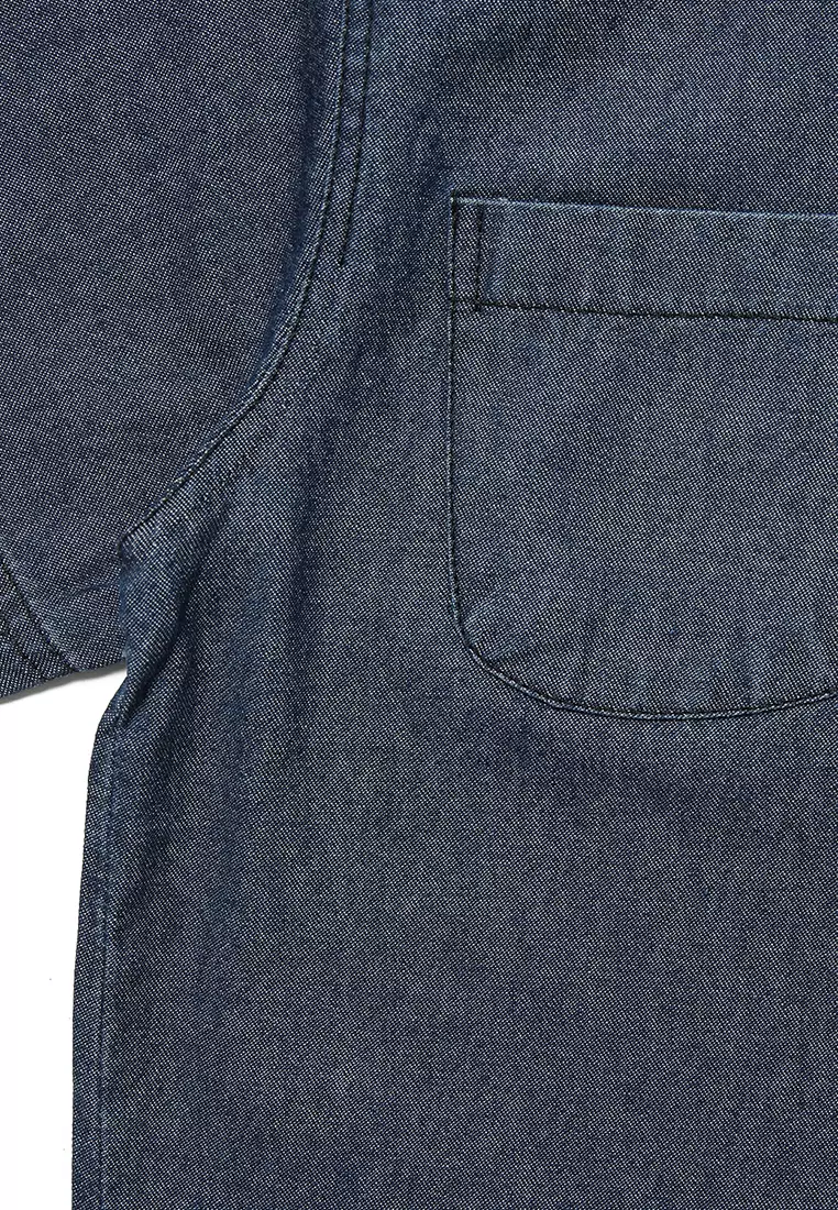 Kemeja Anak Perempuan Lengan Pendek Chambray - GRATE